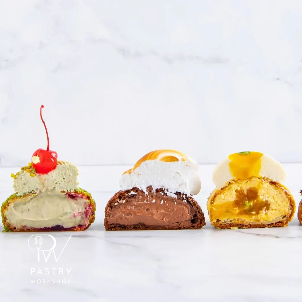 Choux with various fillings