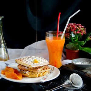 Breakfast Oat Waffles