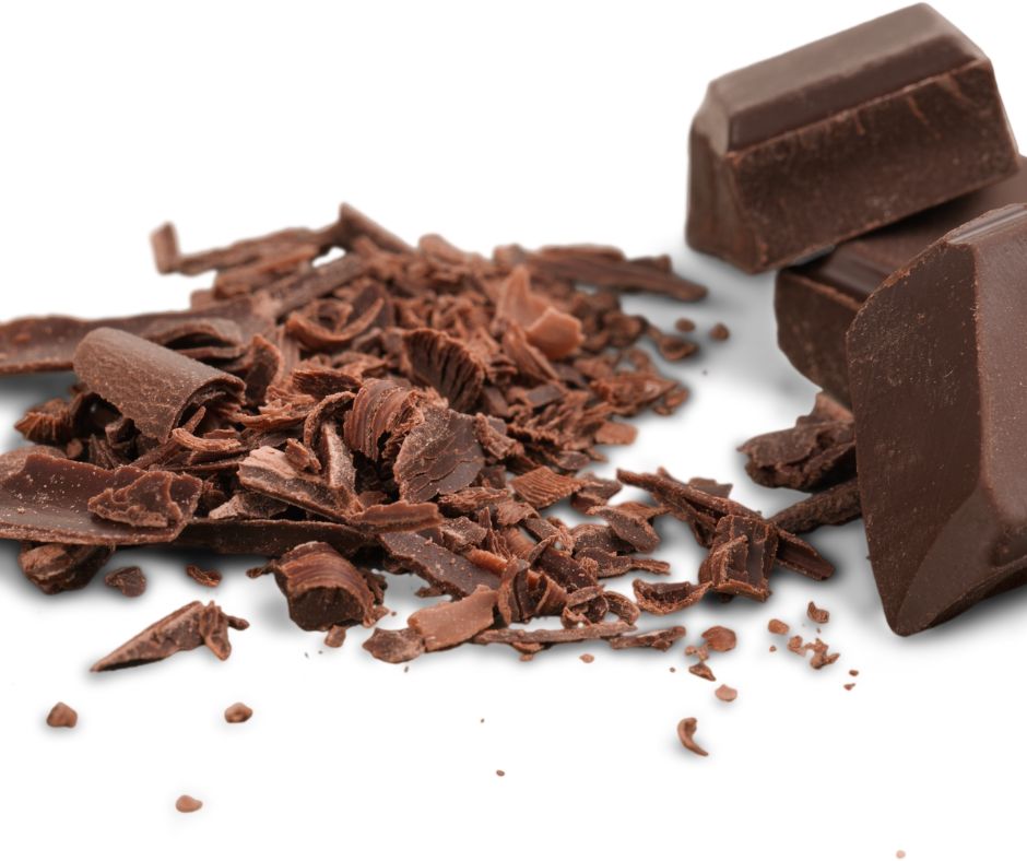 Different types of couverture chocolate used in desserts
