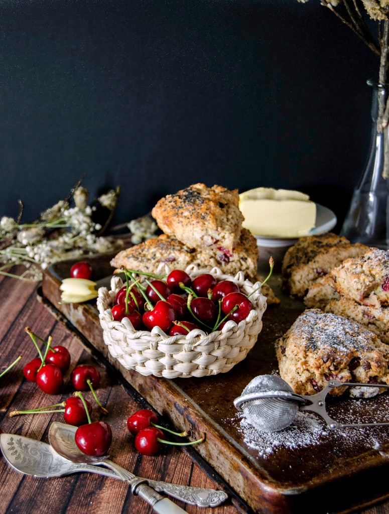 {Cherry Chocolate Scones}