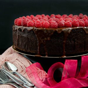 Raspberry Chocolate Mud Cake