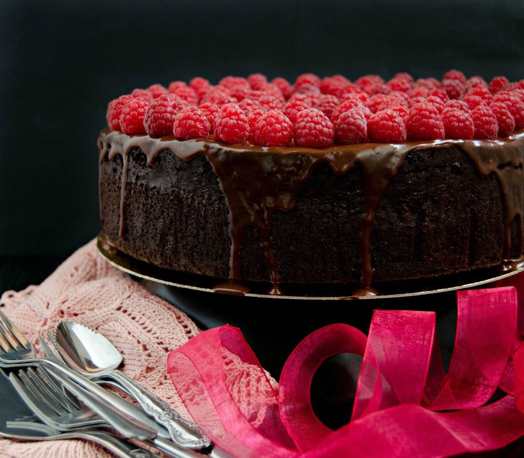 Raspberry Chocolate Mud Cake