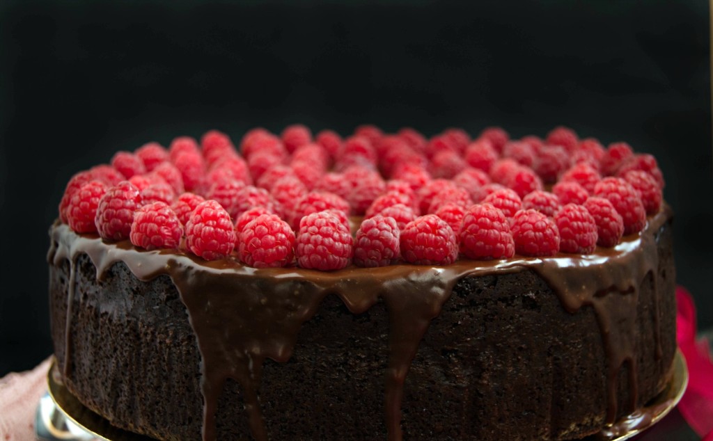 Raspberry Chocolate Mud Cake