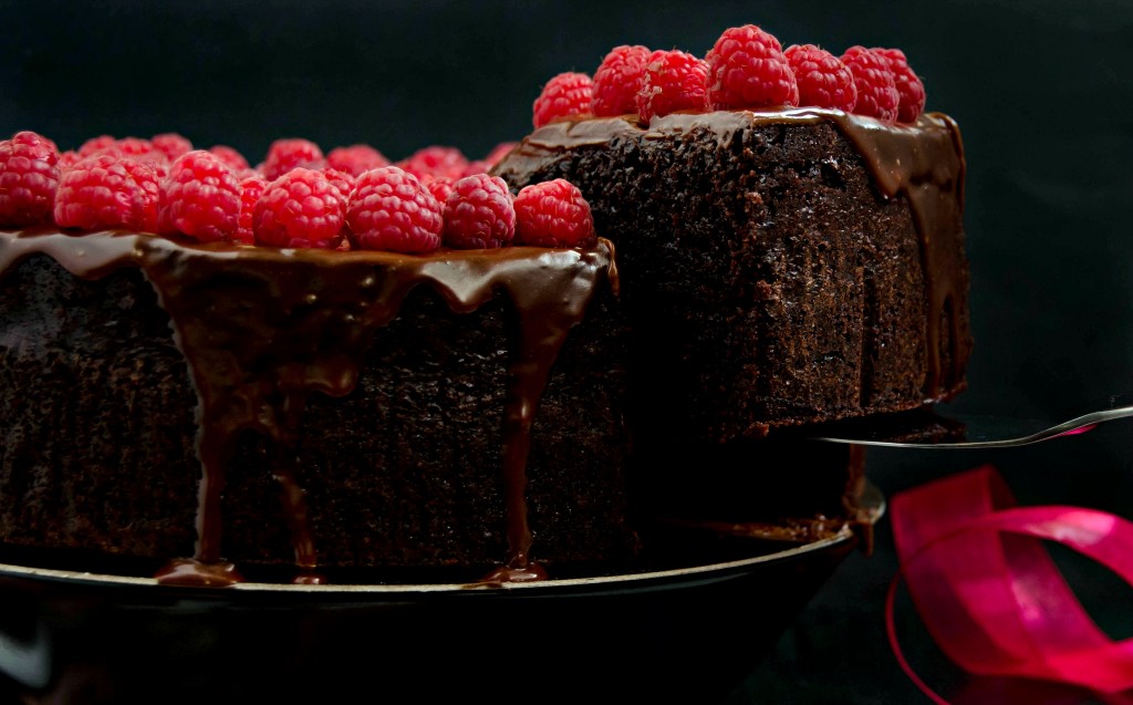 Raspberry Chocolate Mud Cake
