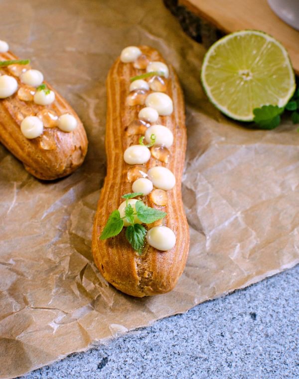 Coconut Lime Éclairs