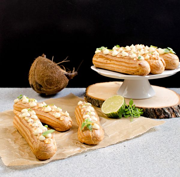 Coconut Lime Éclairs