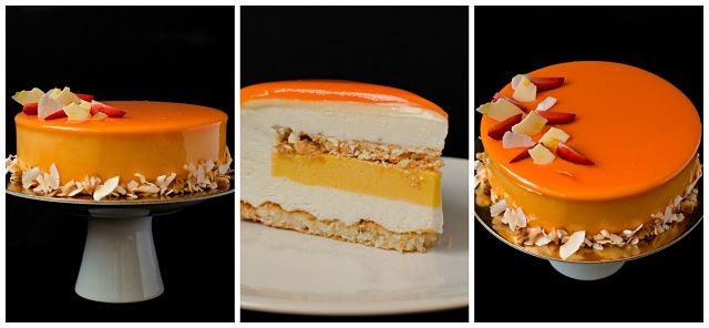 Coconut Passion Fruit Entremet