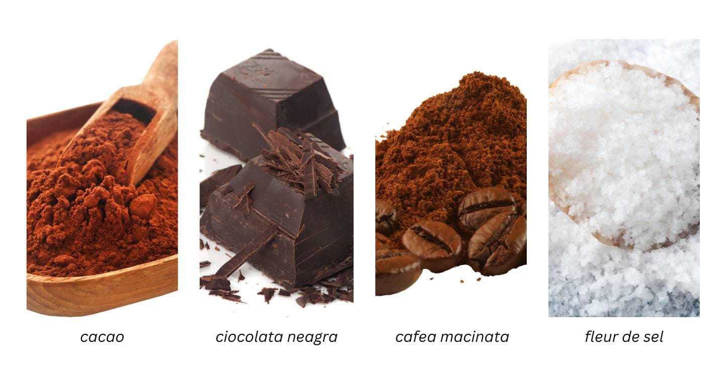 Double chocolate cookies with coffee