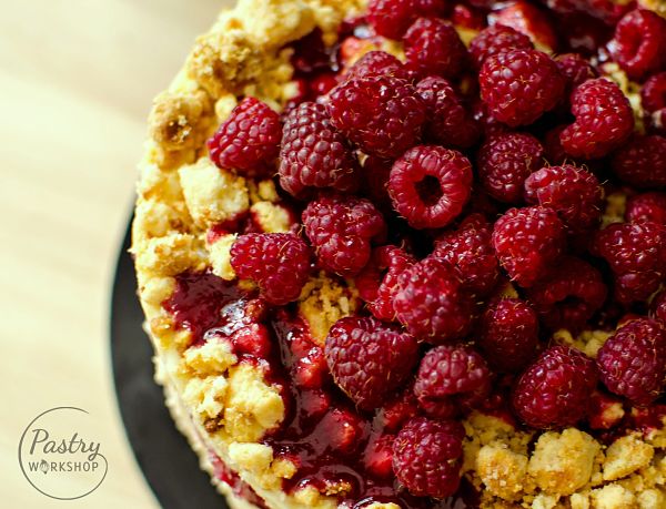 Momofuku-Style Basil Raspberry Cake