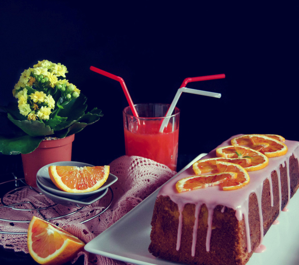 Blood Orange Polenta Cake