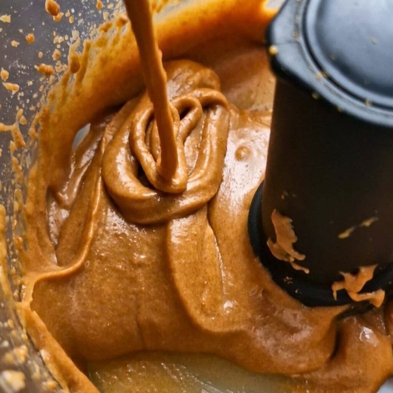 Jar of homemade Speculoos cookie butter