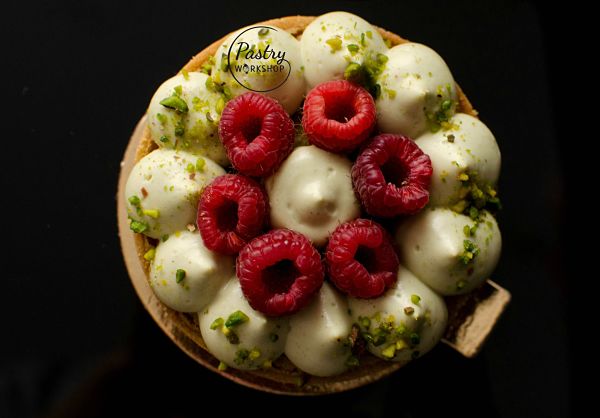 Pistachio Raspberry Tartelettes