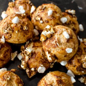 Caramelised Popcorn Chouquettes