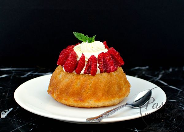 {Raspberry Rose Savarin}