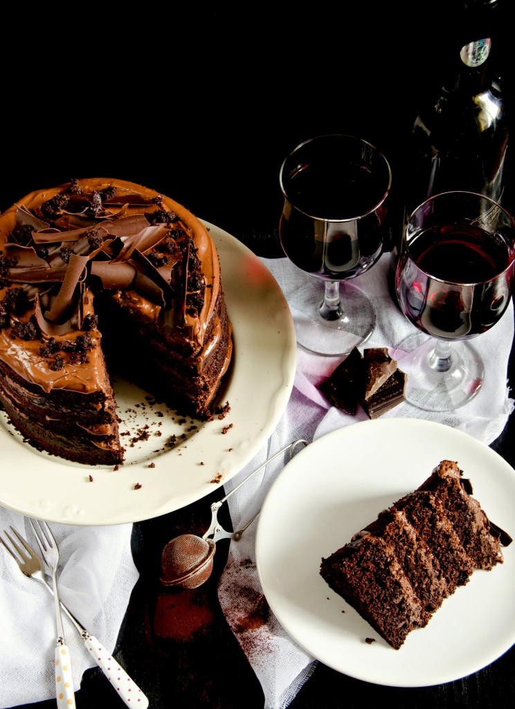 Red Wine Chocolate Cake