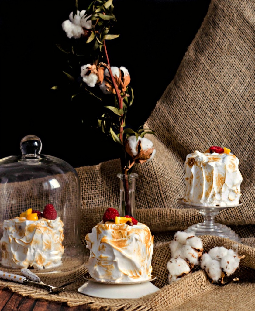 Torched Chocolate Lemon Cakes
