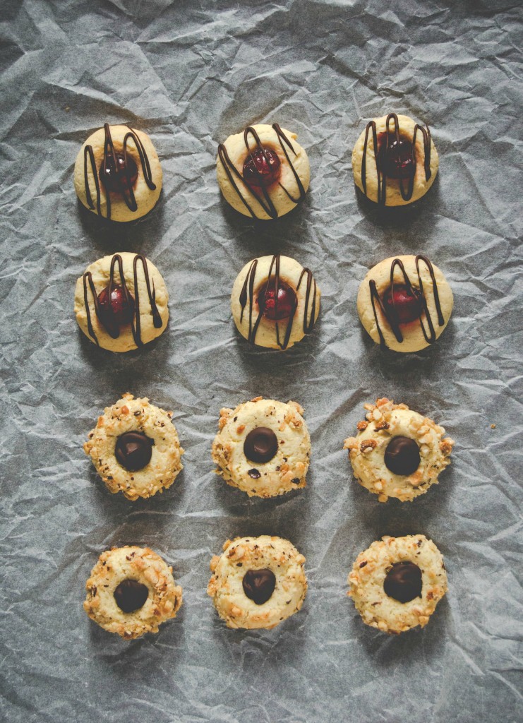 {Thumbprint Cookies - Two Ways} - Christmas Cookies